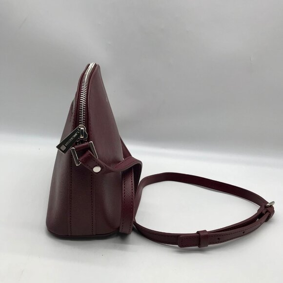 Lancaster Paris Burgundy Saffiano Leather  Crossbody Bag - Picture 4 of 10